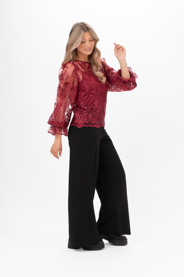 AMANDINE BLOUSE RUBY RED - Bild 4