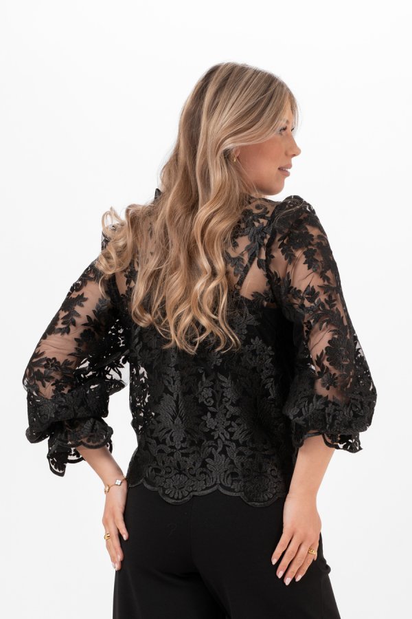 AMANDINE BLOUSE BLACK - Bild 4