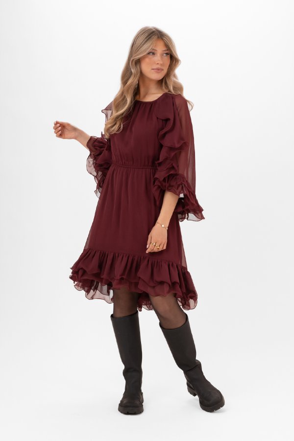 Aubrey Dress Cranberry