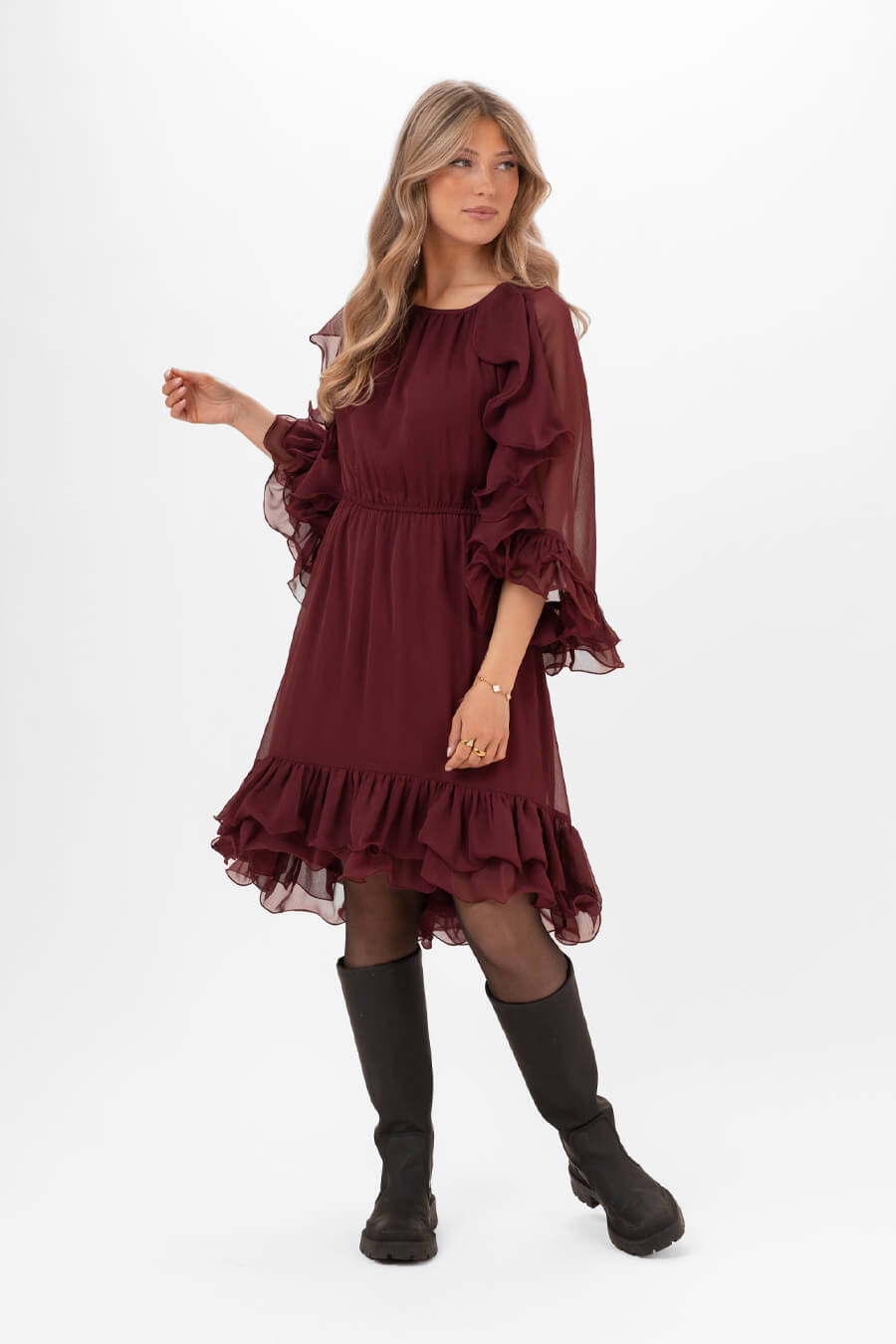 Aubrey Dress Cranberry