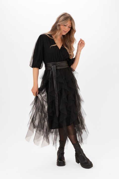 Clara Tulle Dress Black