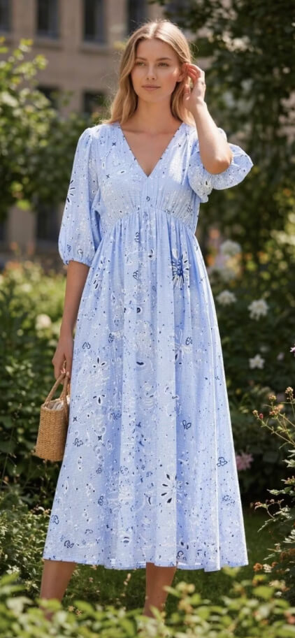 Mjuk och härlig klänning i bomull Onesize 36-42/ max - Bild 2