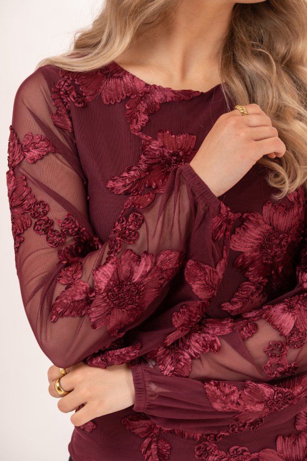 Maeve Blouse Burgundy - Bild 3