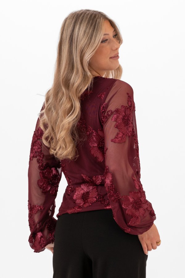 Maeve Blouse Burgundy - Bild 2