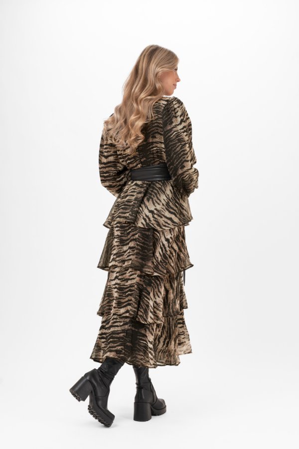 MORGAN DRESS BLACK/CHESTNUT/ALMOND - Bild 3