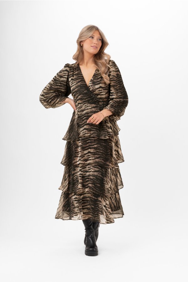 MORGAN DRESS BLACK/CHESTNUT/ALMOND - Bild 2