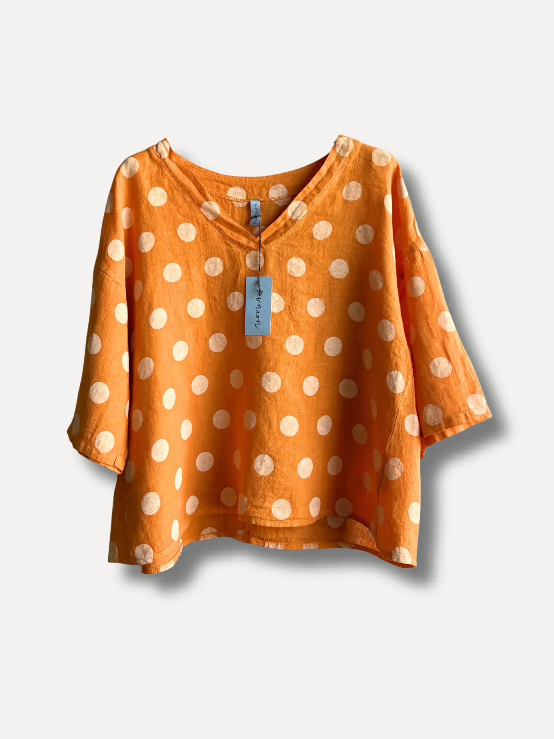 Solento Dot Blouse Färg Mango